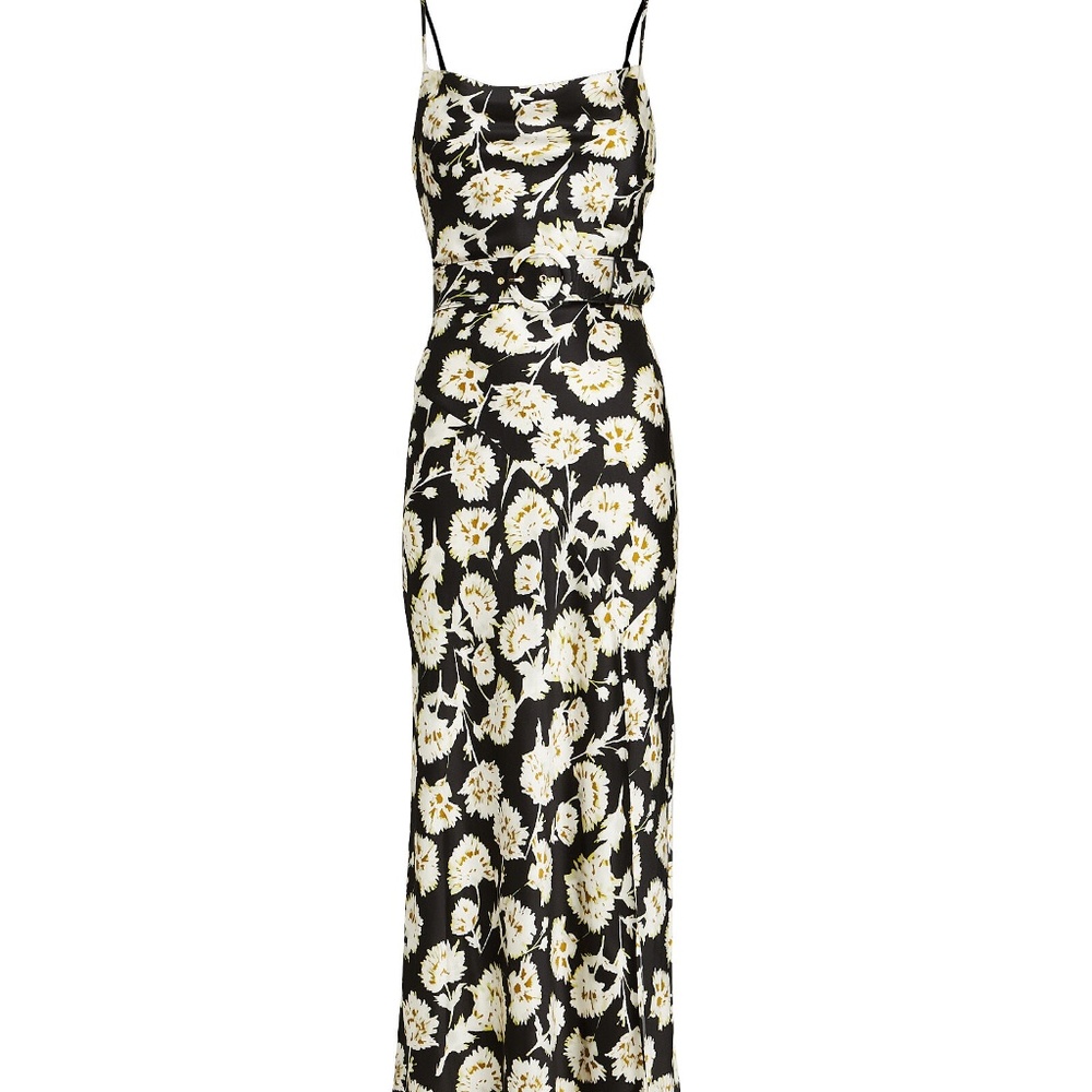 Nicholas Silk Black Floral Dress